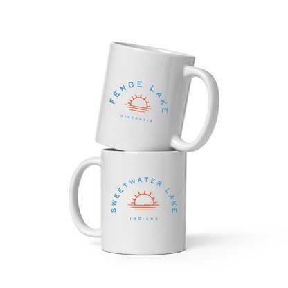 Sunset Logo Custom Lake Mug