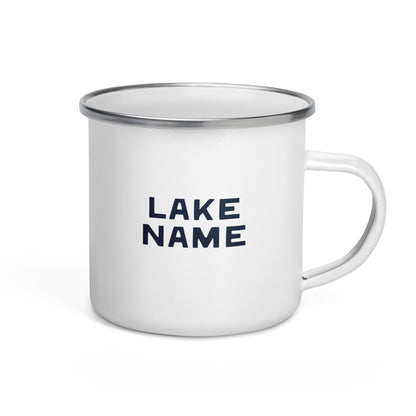 Camp Logo Custom Lake Enamel Mug