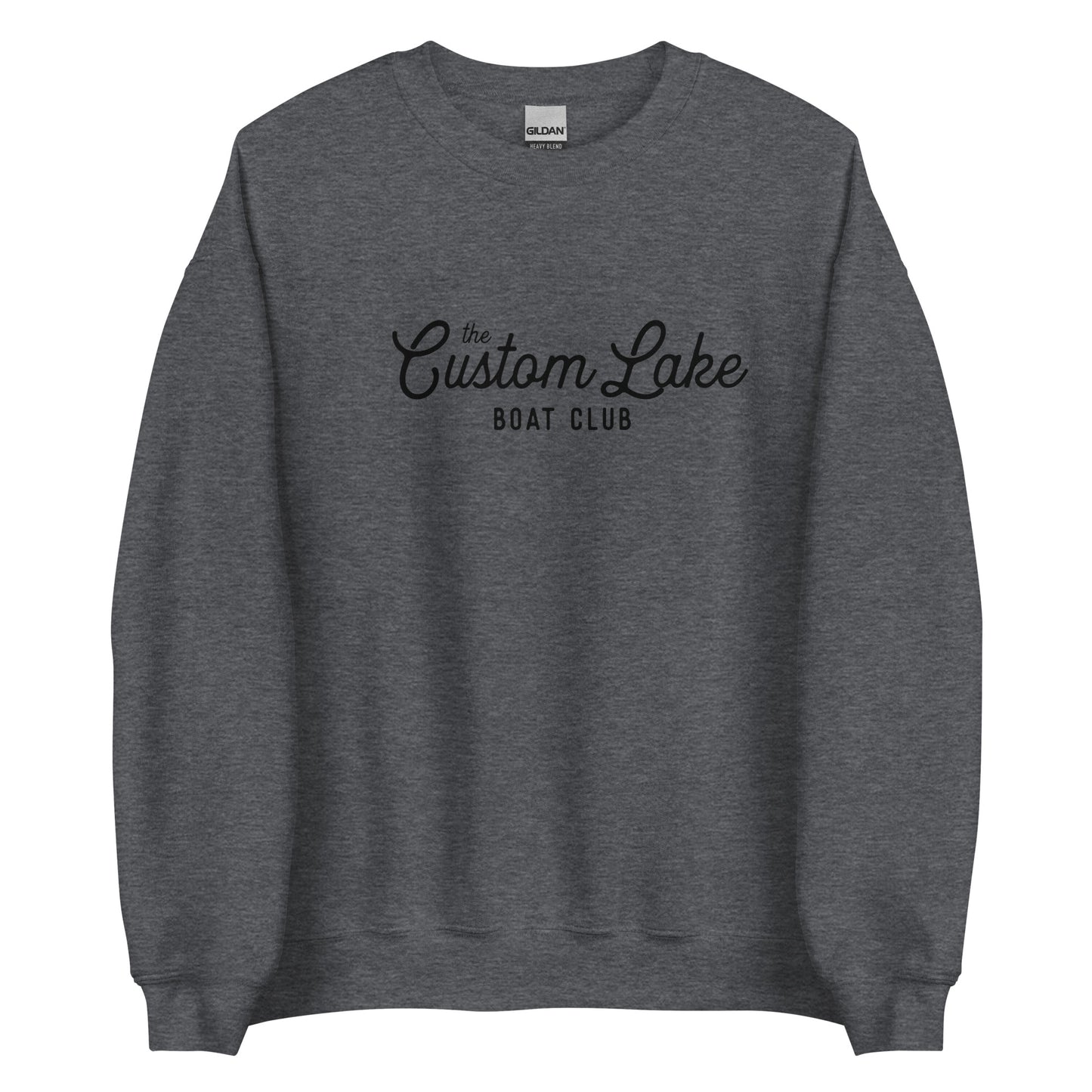 Boat Club Logo Custom Lake Unisex Crewneck Sweatshirt