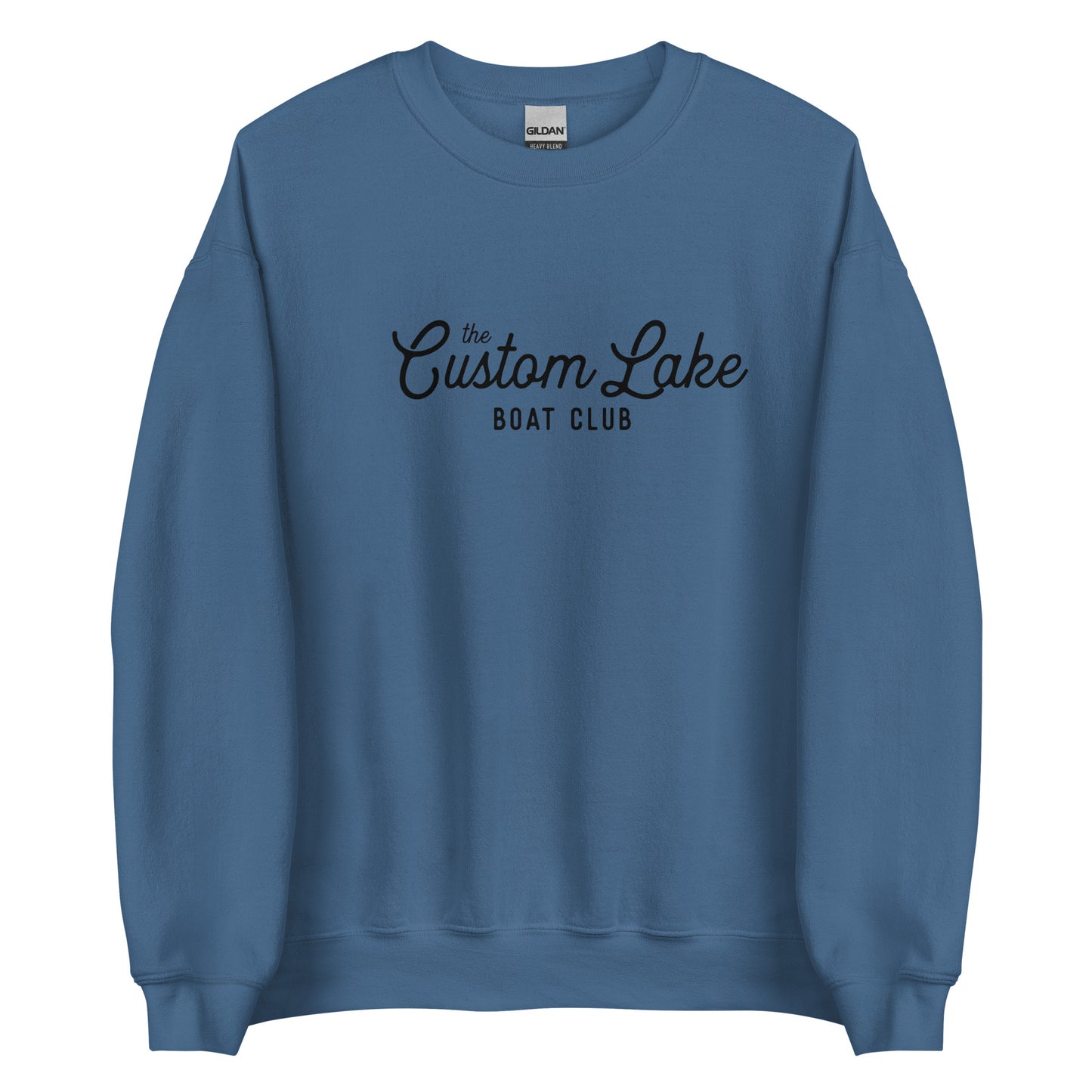 Boat Club Logo Custom Lake Unisex Crewneck Sweatshirt