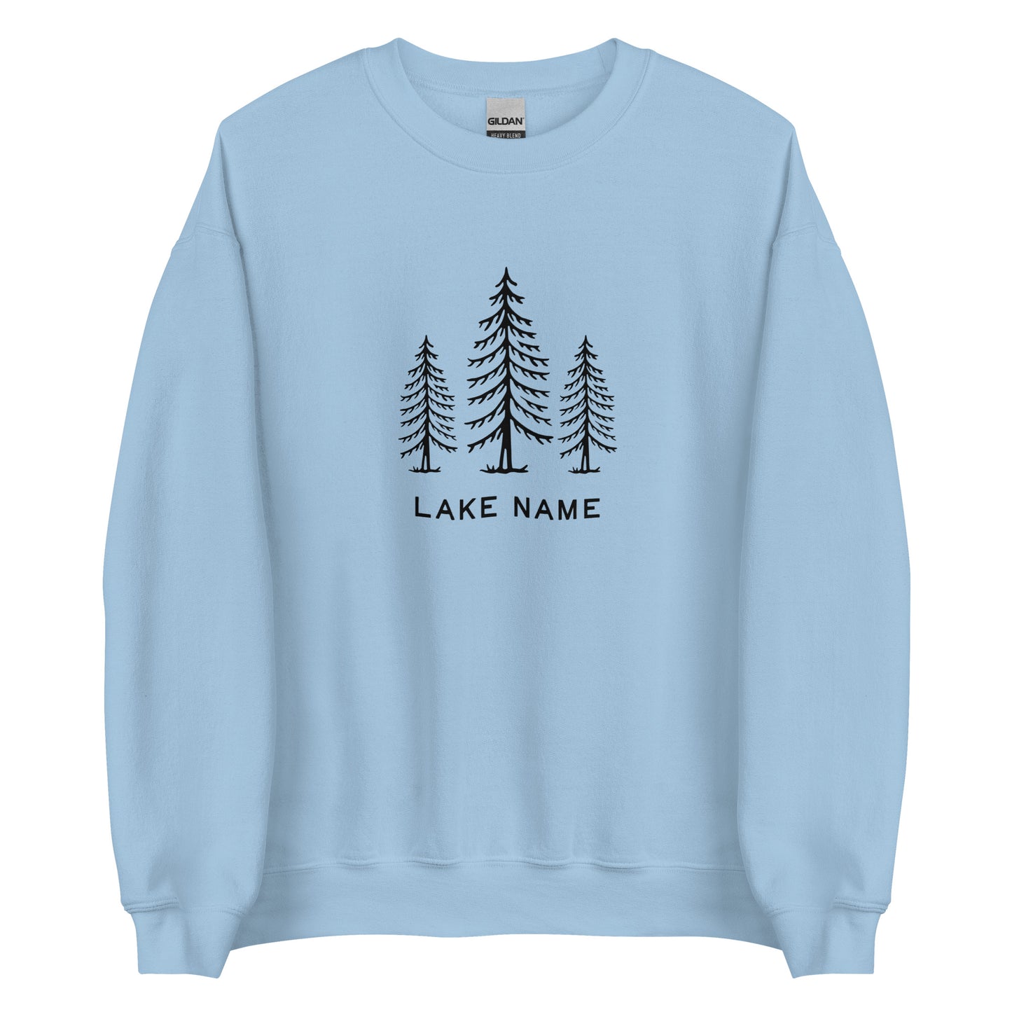 Three Trees Logo Custom Lake Unisex Crewneck Sweatshirt