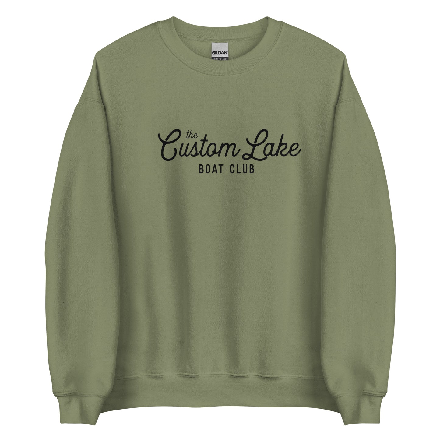 Boat Club Logo Custom Lake Unisex Crewneck Sweatshirt