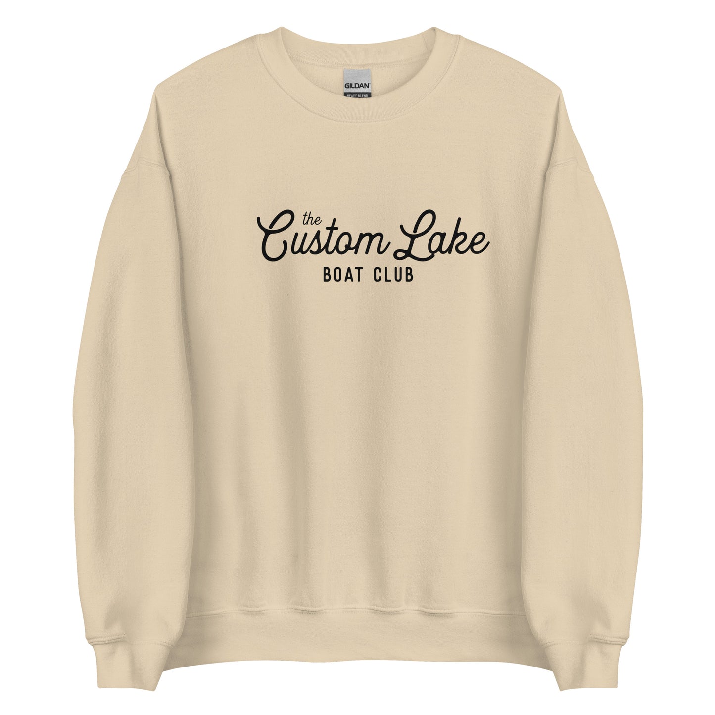 Boat Club Logo Custom Lake Unisex Crewneck Sweatshirt