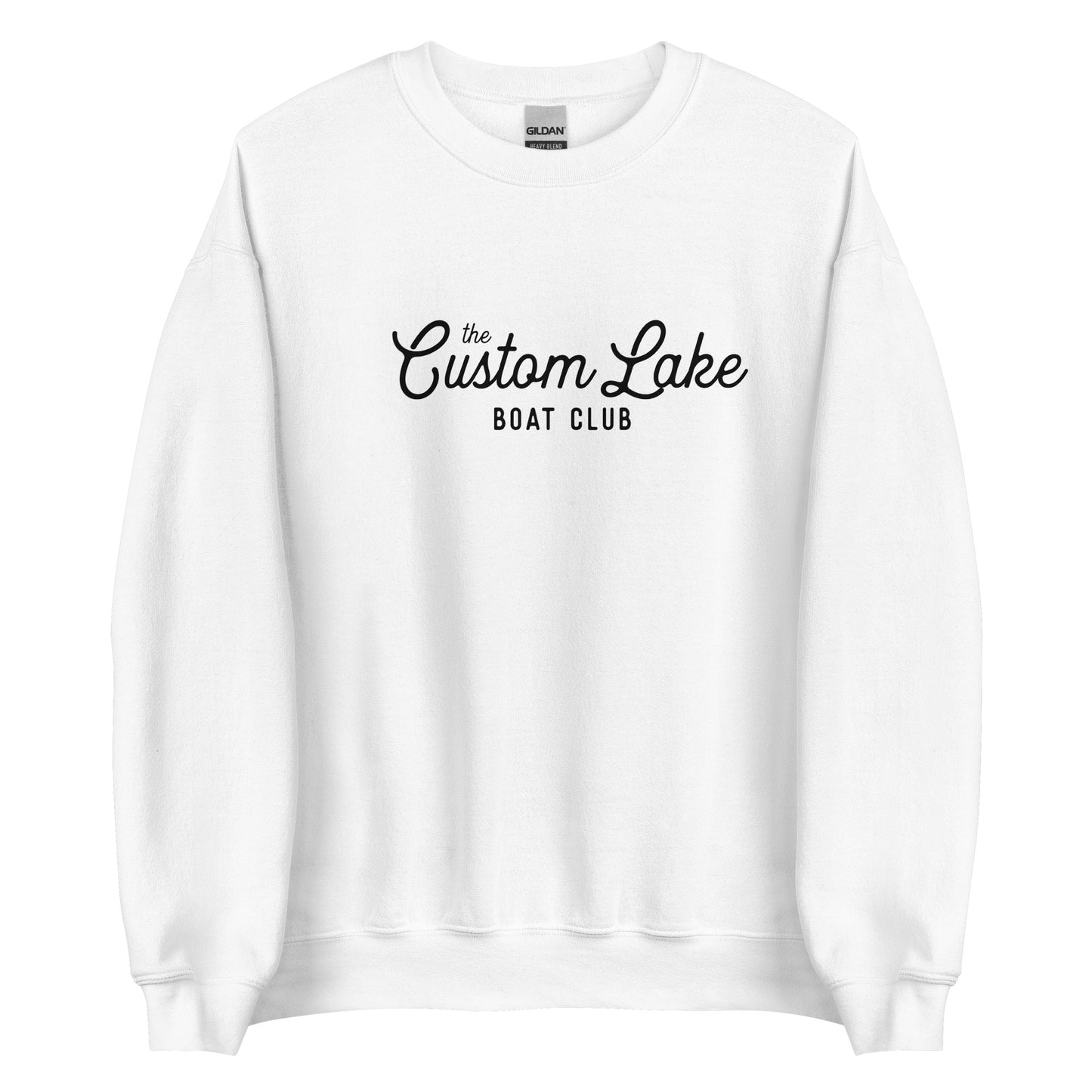 Boat Club Logo Custom Lake Unisex Crewneck Sweatshirt