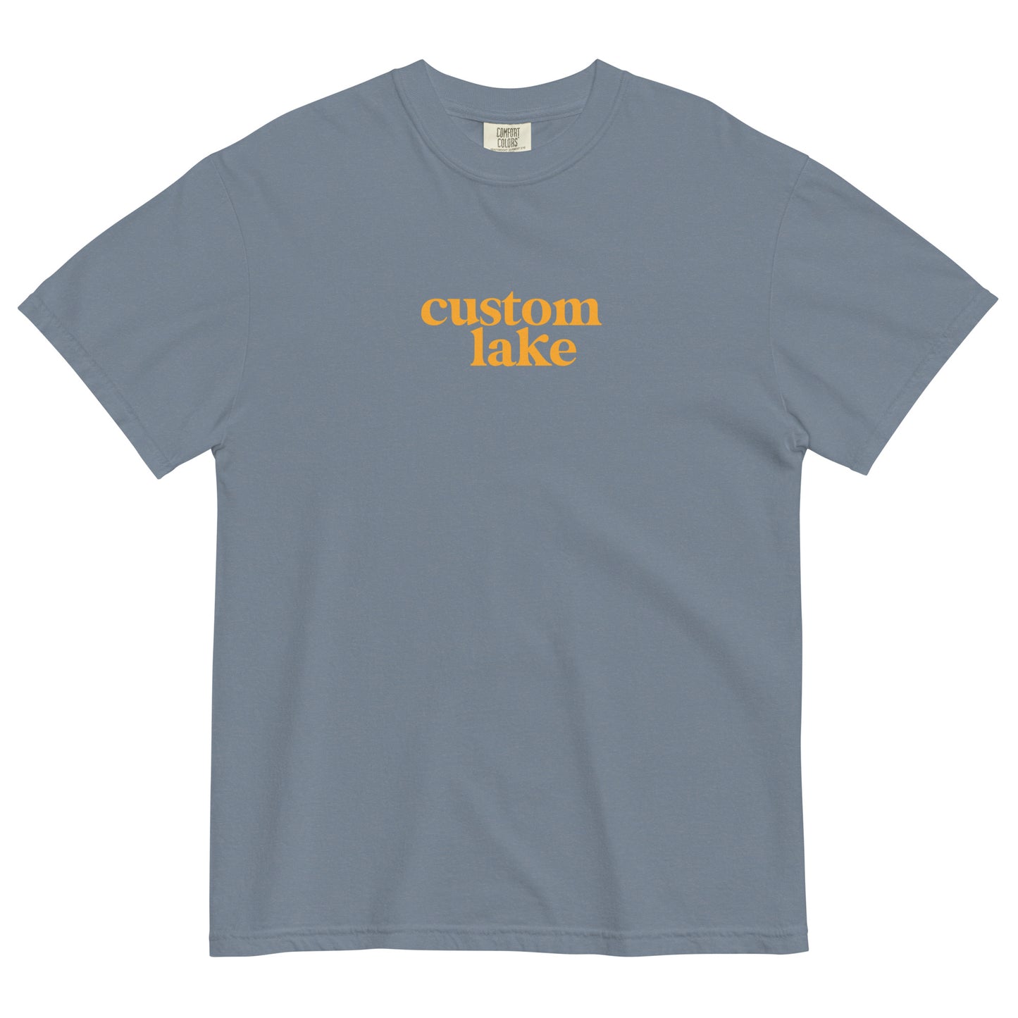 Original Logo Customized Lake Unisex Heavyweight T-shirt