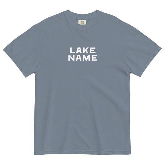 Camp logo Custom Lake Unisex Garment-dyed T-shirt