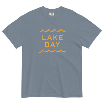 Lake Day Waves Unisex Heavyweight T-shirt