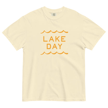 Lake Day Waves Unisex Heavyweight T-shirt