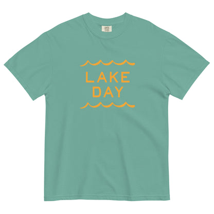 Lake Day Waves Unisex Heavyweight T-shirt