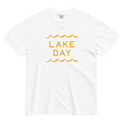 Lake Day Waves Unisex Heavyweight T-shirt