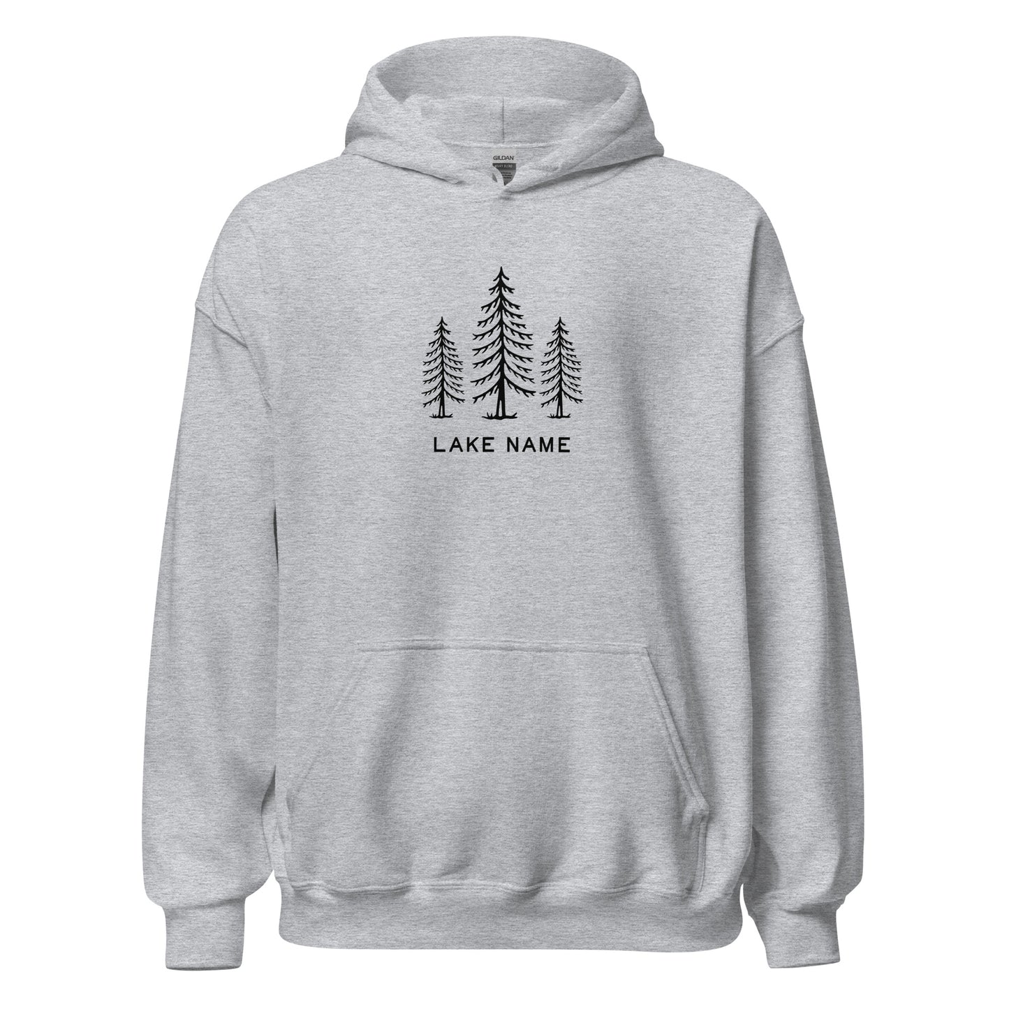 Three Trees Logo Custom Lake Unisex Hoodie