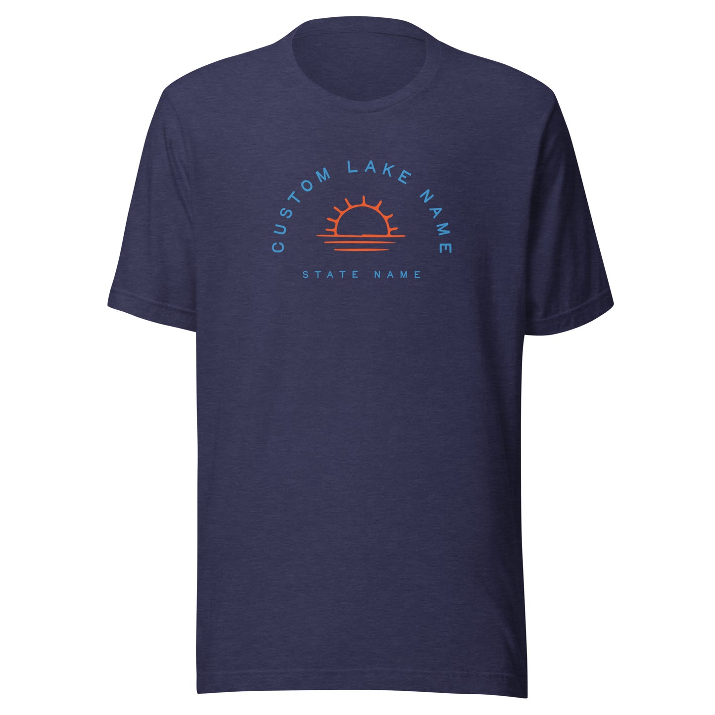 Sunset Logo Custom Lake lightweight unisex T-shirt