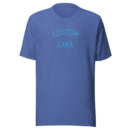 Classic Arch Custom Lake Logo Lightweight Unisex T-shirt