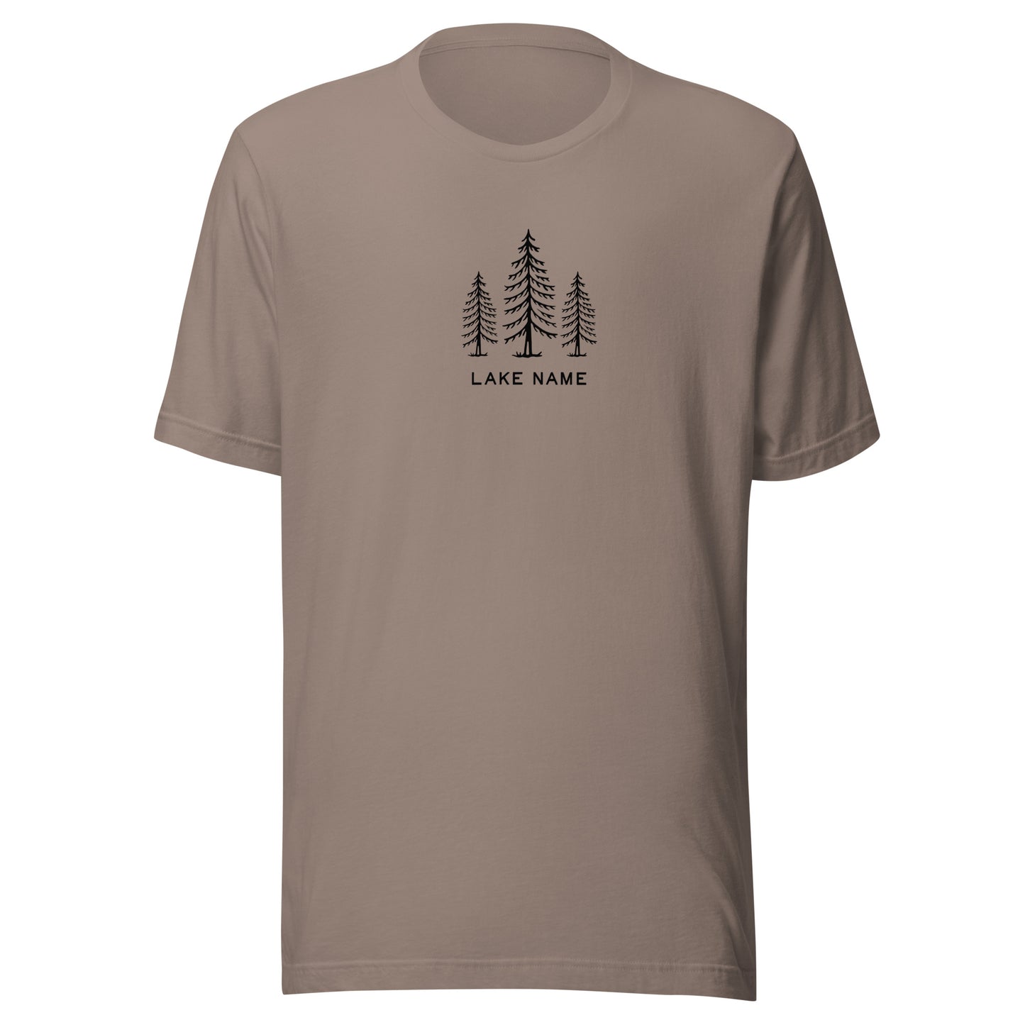 Three Trees Logo Custom Lake Lightweight T-shirt