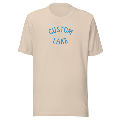 Classic Arch Custom Lake Logo Lightweight Unisex T-shirt