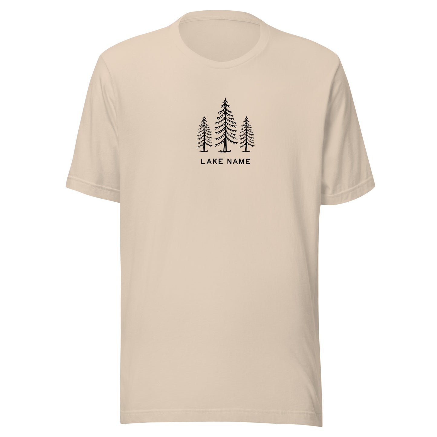 Three Trees Logo Custom Lake Lightweight T-shirt