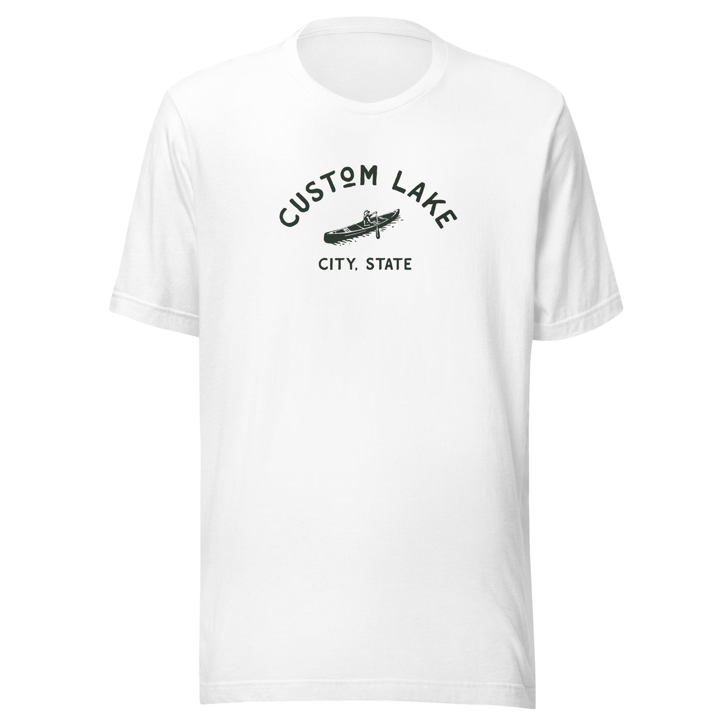 Canoe Logo Custom Lake Lightweight T-shirt