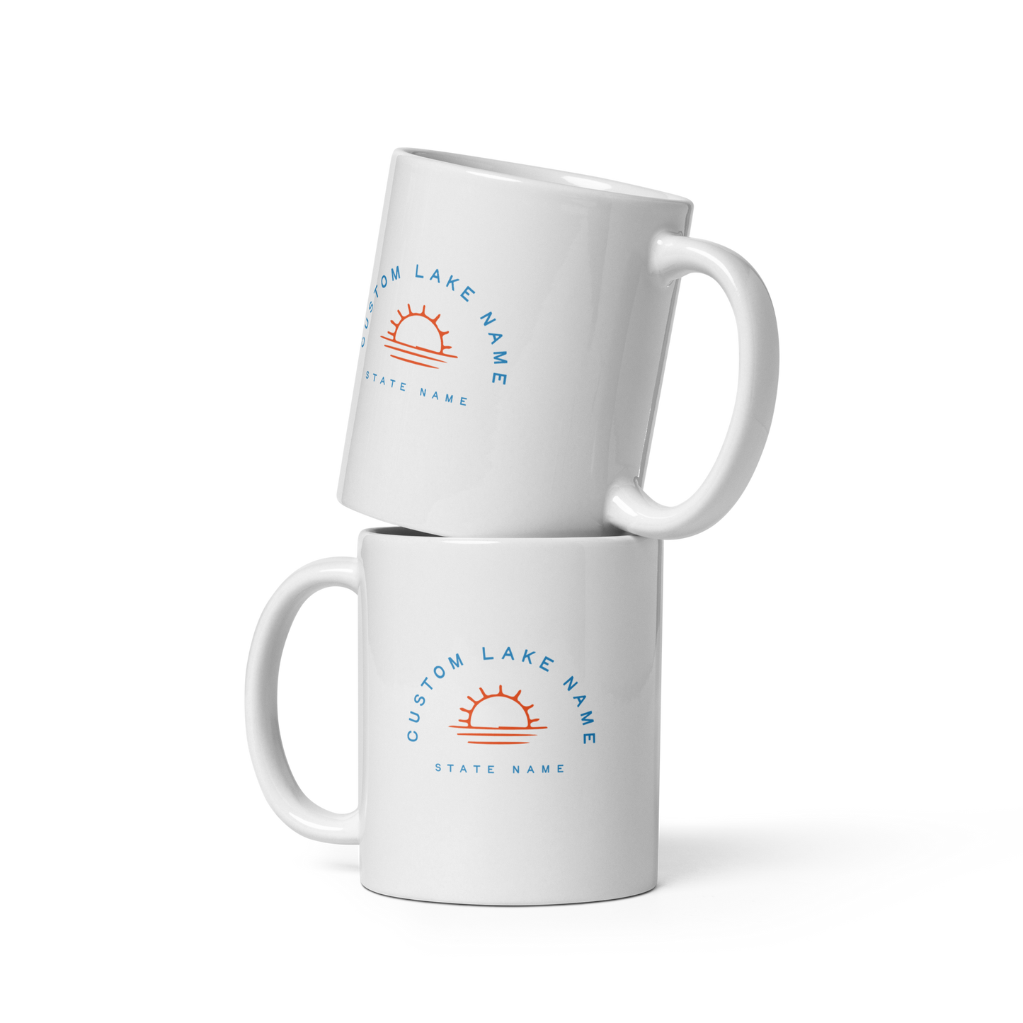 Sunset Logo Custom Lake Mug