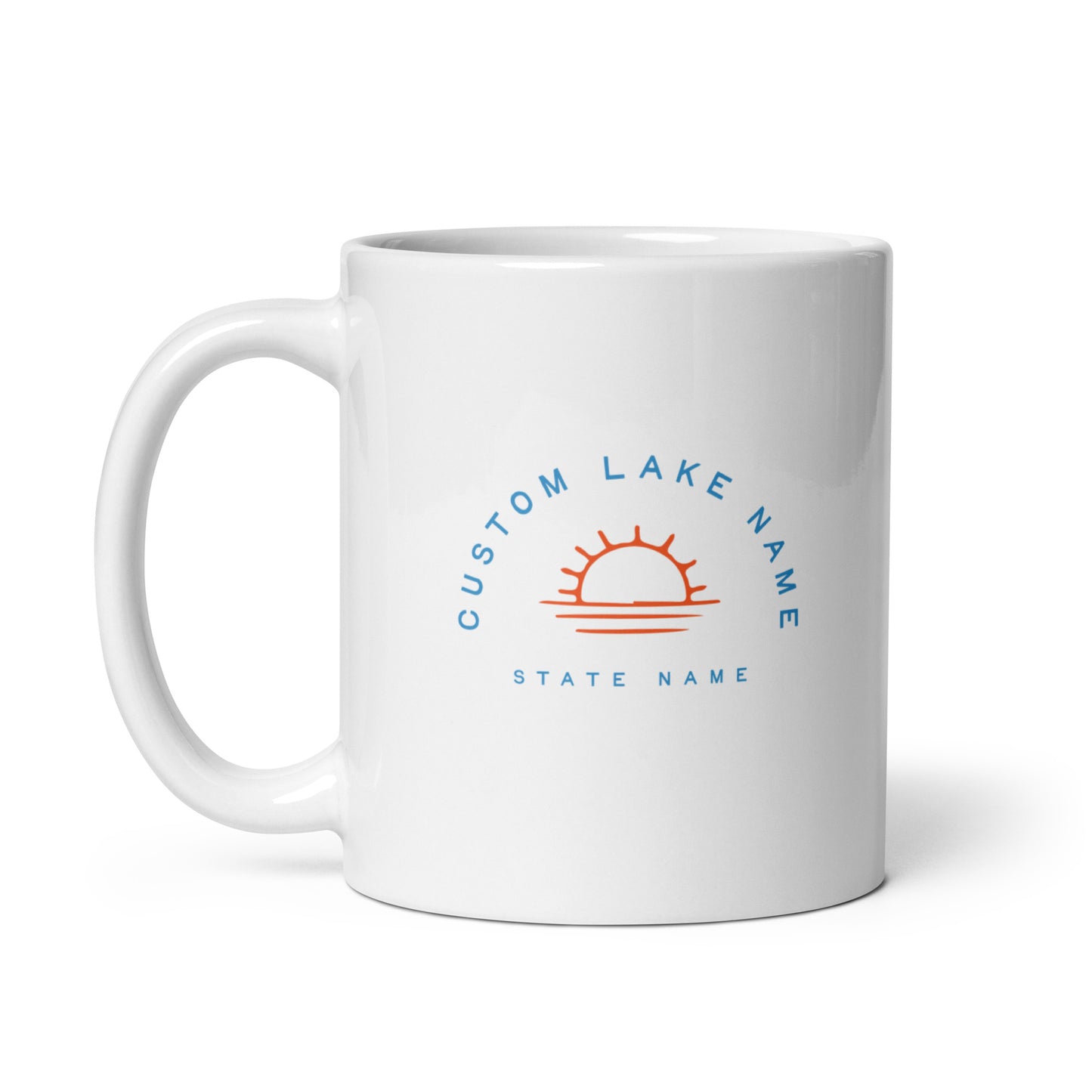 Sunset Logo Custom Lake Mug