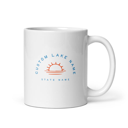 Sunset Logo Custom Lake Mug