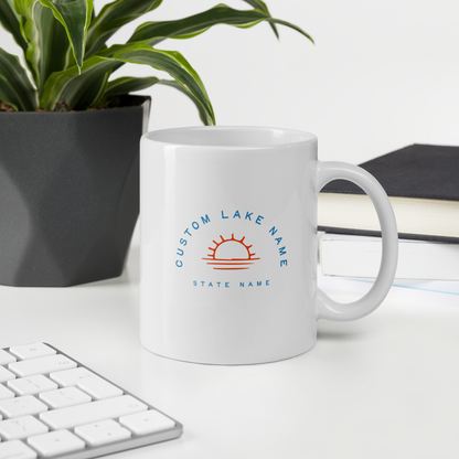 Sunset Logo Custom Lake Mug