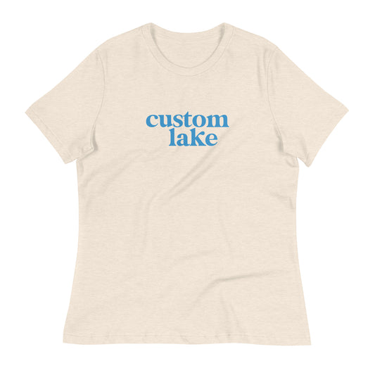 Original Logo Custom Lake Lightweight Women's T-Shirt