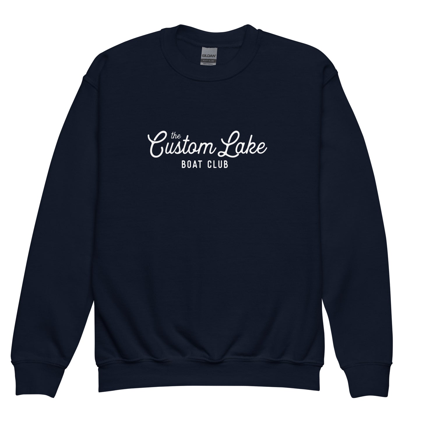 Boat Club Logo Custom Lake Crewneck Sweatshirt Kids