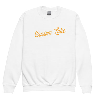 Signature Logo Custom Lake Crewneck Sweatshirt Kids