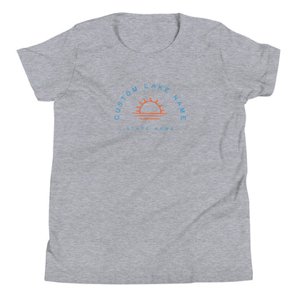 Sunset Logo Custom Lake Short Sleeve T-shirt Kids