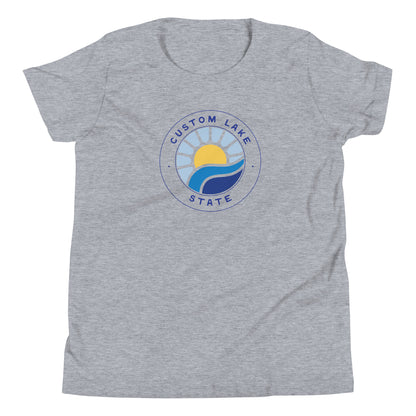 Waves Lake Logo Custom Short Sleeve T-Shirt Kids