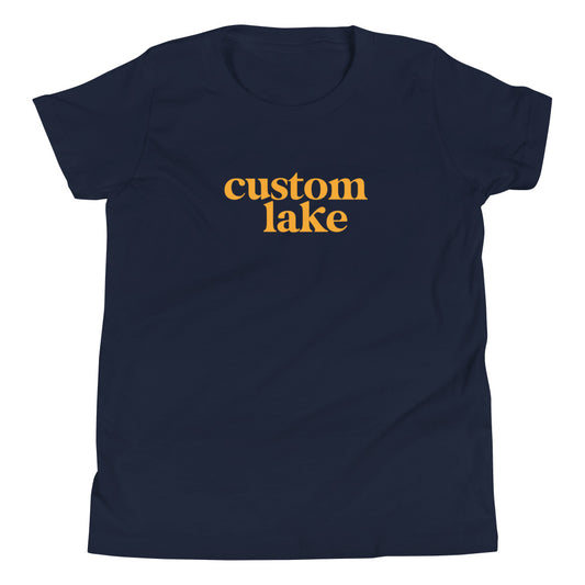 Original Logo Custom Lake Short Sleeve T-Shirt Kids